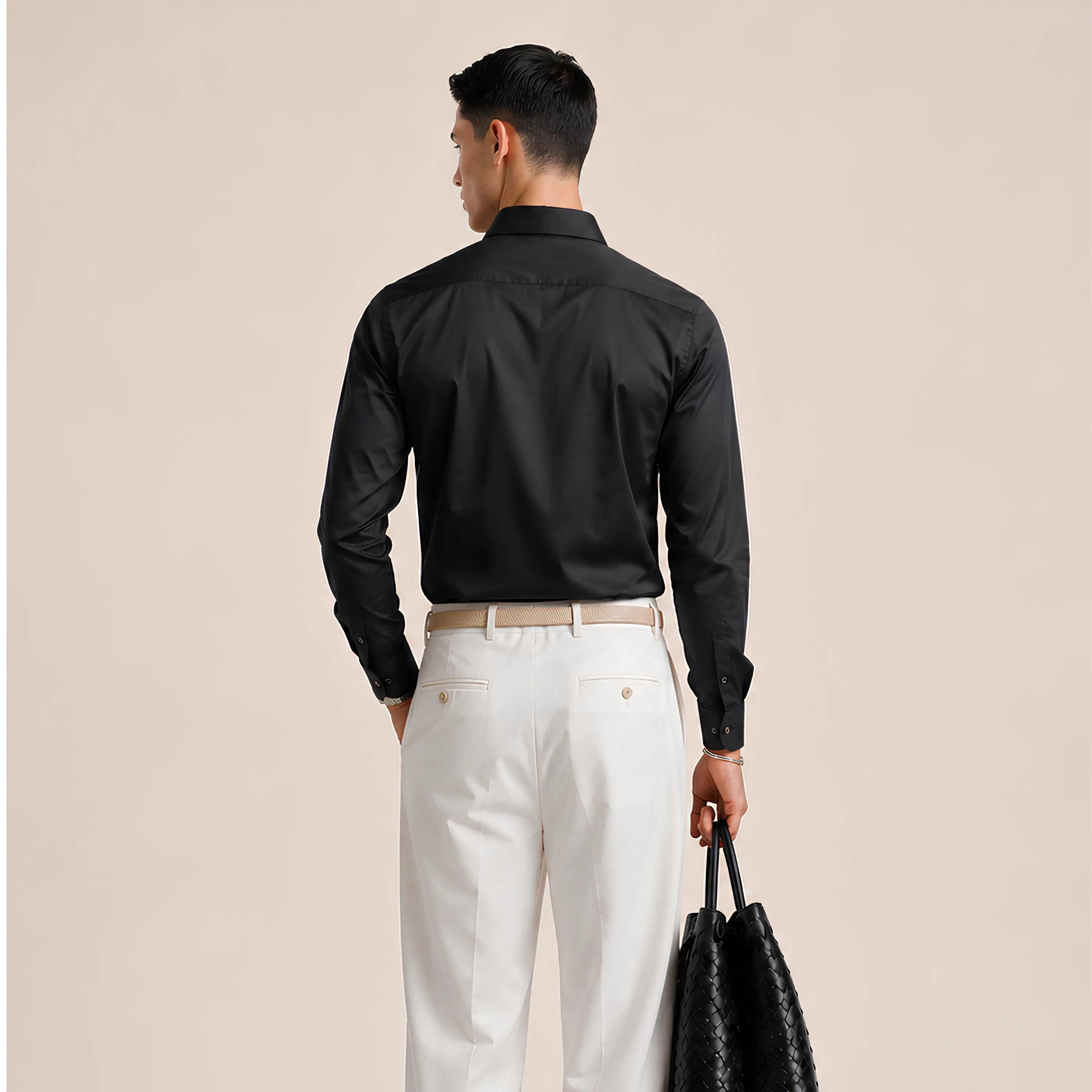 Refined Black Formal Shirt — alternate view